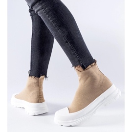 D/GMR Brązowe trampki z elastyczną cholewką Gadbois 2