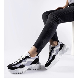 D/GMR Czarno-szare masywne sneakersy Gironic czarne 2