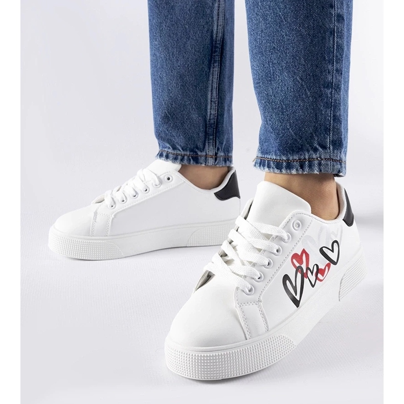 D/GMR Białe sneakersy na platformie Montclair 2