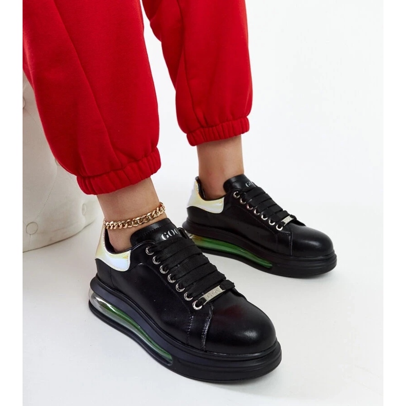 D/GMR Czarne sneakersy na platformie Goe NN2N4030 2