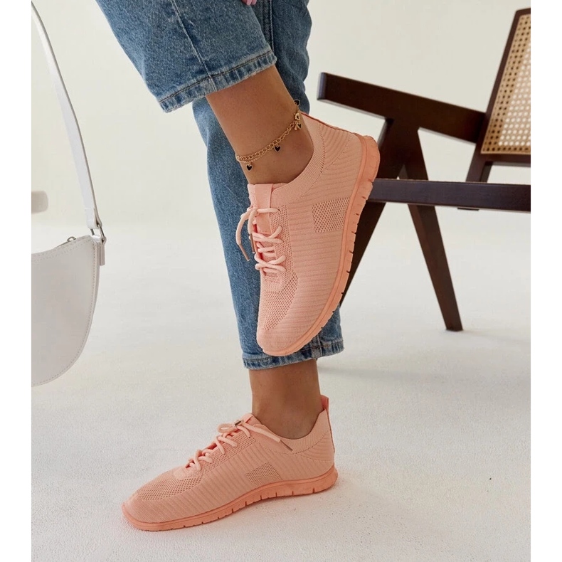 D/GMR Różowe materiałowe sneakersy Erminio 2