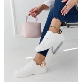 D/GMR Białe trampki na platformie Birikti 2