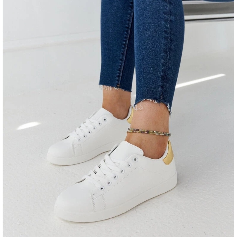 D/GMR Białe trampki na platformie Birikti 1