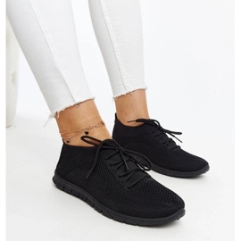 D/GMR Czarne materiałowe sneakersy Zahira 1