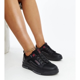 Czarno-szare sneakersy damskie Cross Jeans LL2R4012C czarne 1