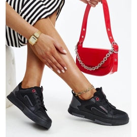 Czarno-szare sneakersy damskie Cross Jeans LL2R4012C czarne 2