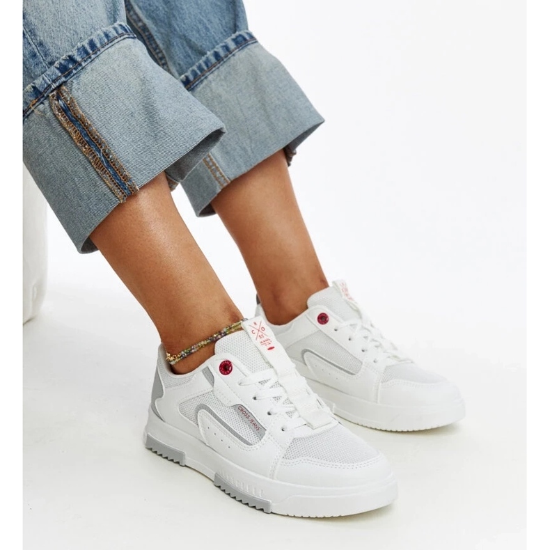 Białe sneakersy damskie Cross Jeans 1