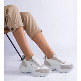 D/CEO Białe sneakersy na masywnej podeszwie Torreza 2