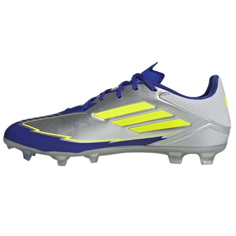 Buty adidas F50 League FG/MG IH0918 Srebrno-Niebieskie srebrny 1