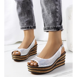 D/CEO Espadryle srebrne na koturnie Griner srebrny 1