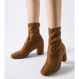 D/CEO Brązowe wsuwane botki na słupku Lexington 2