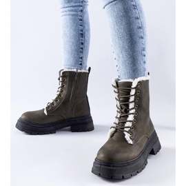 D/CEO Zielone ocieplane traperki Tadasuni 1