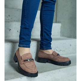 D/CEO Brązowe zamszowe mokasyny Vinceza 2