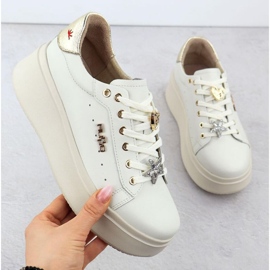 Półbuty na platformie Filippo  PAW592 Beżowe beżowy 1