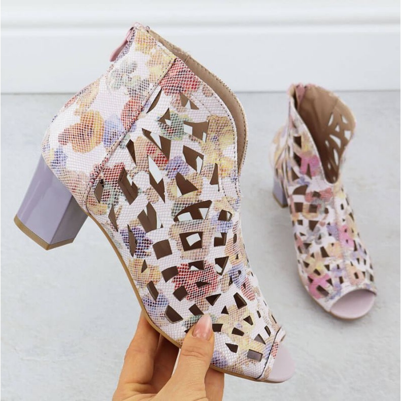 Botki open toe ażurowe M.Daszyński W MR1954-15 SAN32C 1