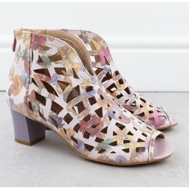 Botki open toe ażurowe M.Daszyński W MR1954-15 SAN32C 2