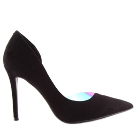 Szpilki opalizujące czarne 5125 black 2