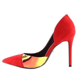 Szpilki opalizujące czerwone 5125 Red 1