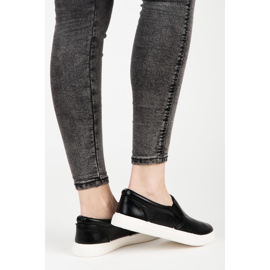 Ażurowe Slipony czarne 1