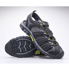Sandały HI-TEC Eritio AVSSS21-HT-02 BLACK/LIME czarne 12