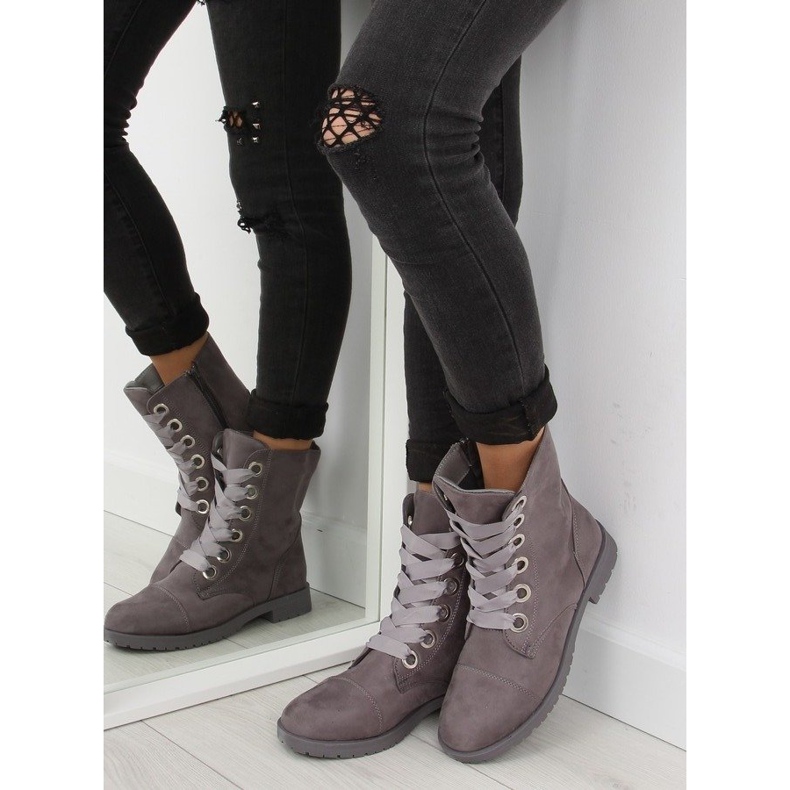 Botki workery szare AB-8 grey 2