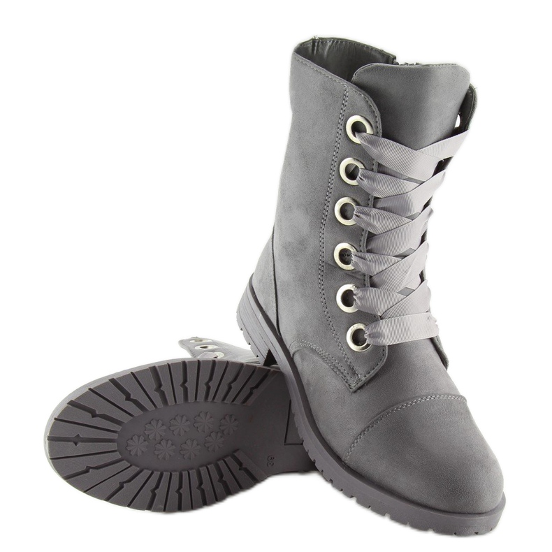 Botki workery szare AB-8 grey 1