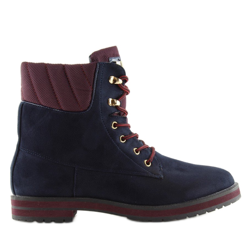 Botki sznurowane timberki granatowe navy 1