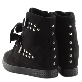 Trampki sneakersy czarne A-79 black 2