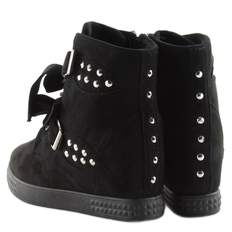 Trampki sneakersy czarne A-79 black 2