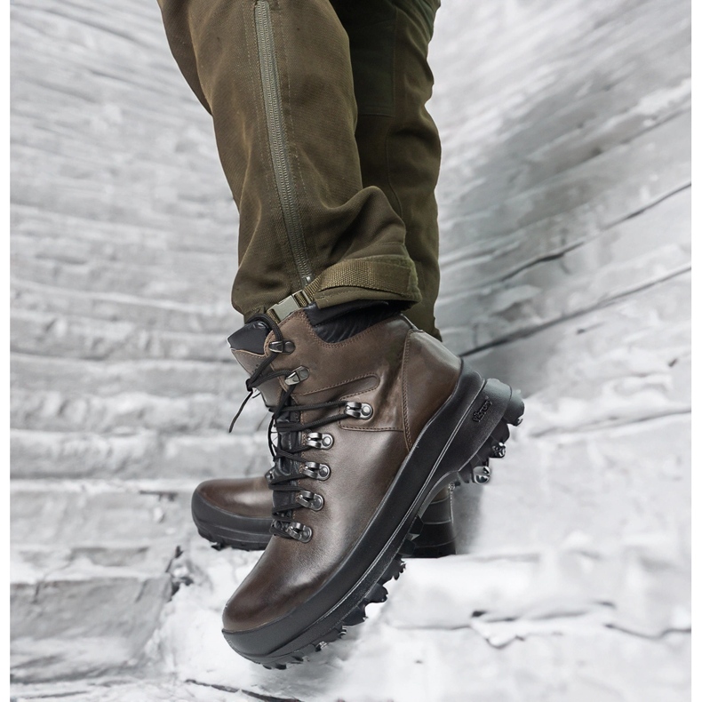 Buty trekkingowe, Skórzane taktyczne-myśliwskie Pollonus 6-0126-002 brązowy Bizon brązowe brązowe 2