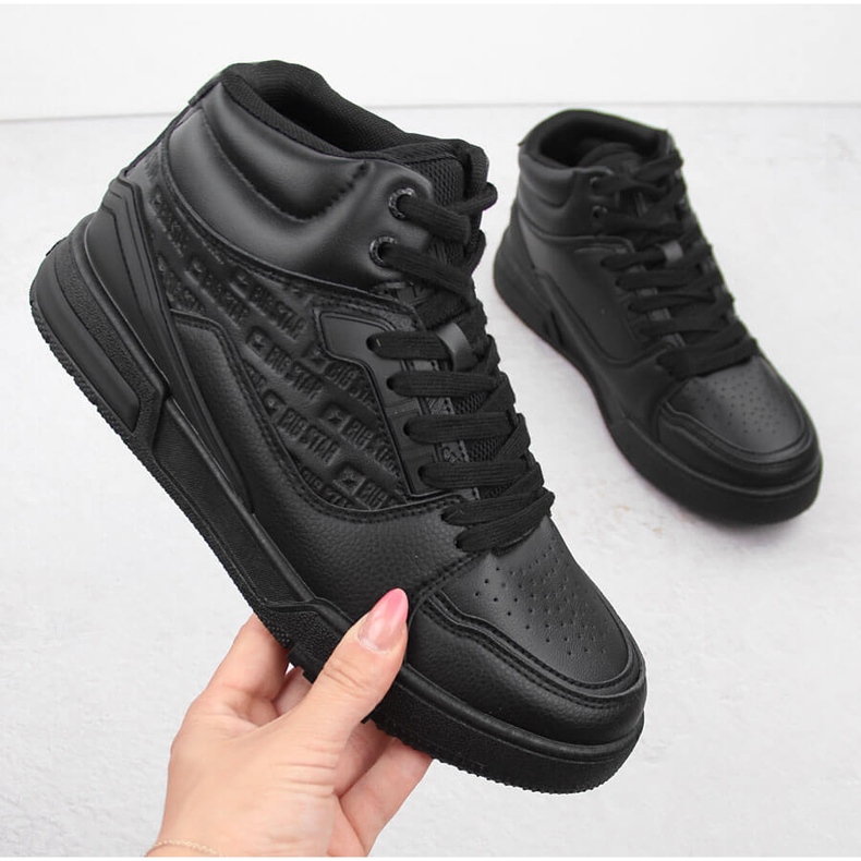 Buty sportowe wysokie czarne Big Star OO274A534 1