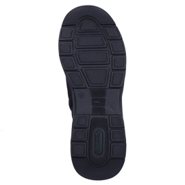 Wodoodporne botki damskie na koturnie czarne Remonte D6677-03 2