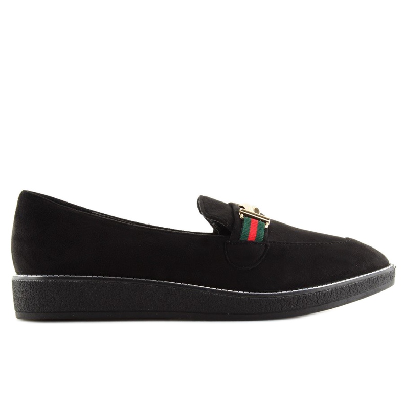 Mokasyny damskie czarne S0-204 black 2