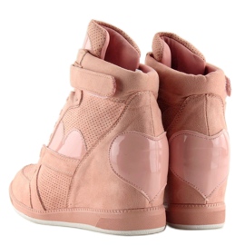 Sneakersy damskie różowe 1542 pink 5