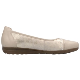 Buty, baleriny Damskie Rieker L9353-62 Beżowe beżowy 20