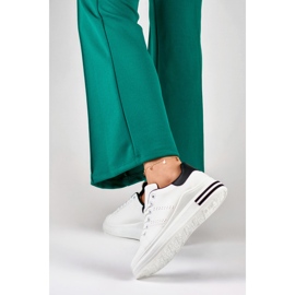 Sneakersy damskie na platformie białe 85-710W/B 2