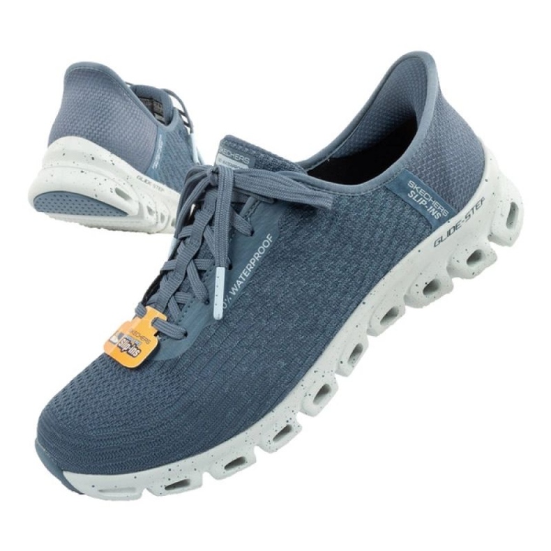 Buty Skechers Glide-Step 104571/SLT z membraną niebieskie 1