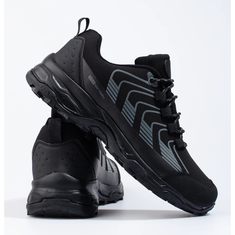 Dk buty trekkingowe męskie Softshell czarne 1