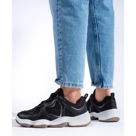 Kylie Stylowe Czarne Sneakersy 2