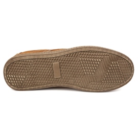 KOMODO Buty męskie skórzane Casual 933/L/2 rude pomarańczowe 7