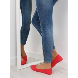Balerinki damskie mięciutkie czerwone red 2