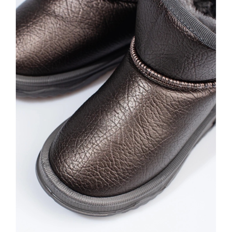 Ciepłe śniegowce dziewczęce brązowe 1