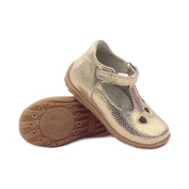 Balerinki dziewczęce serduszka Ren But 1467 żółte 3