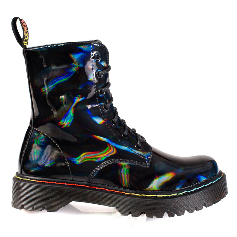 Bella Paris Sznurowane workery czarne 1