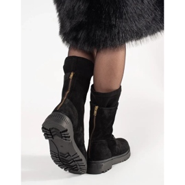 ARTIKER Wysokie Workery Ze Skóry czarne 1