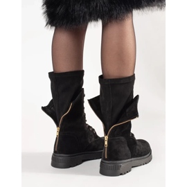 ARTIKER Wysokie Workery Ze Skóry czarne 2