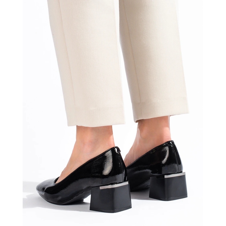 Stylowe czółenka na obcasie La.Fi czarne 1
