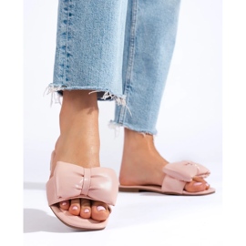 Seastar Różowe klapki z kokardą 2