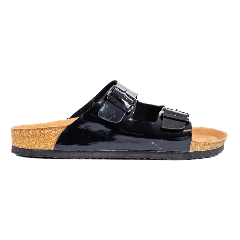 W. Potocki Lakierowane klapki Potocki czarne 1