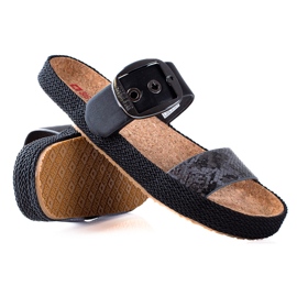 Klapki damskie Big Star czarne 2